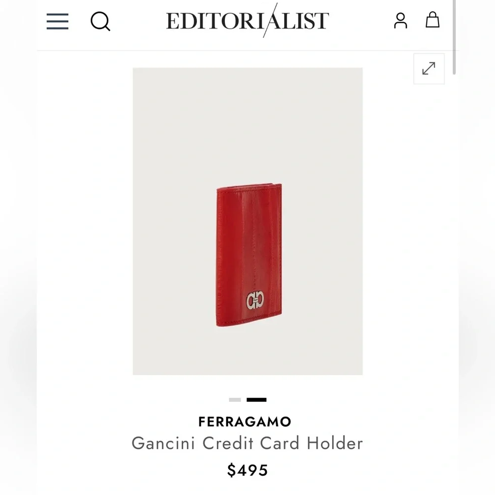 Ferragamo Gancini Credit Card Holder